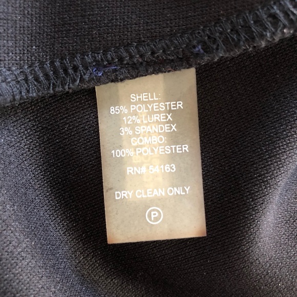 Tommy Hilfiger Shimmer Black Fit and Flare Dress - Picture 7 of 9